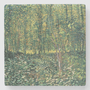 Porta-copo De Pedra Vincent van Gogh Árvores e Subcrescimento, 1887