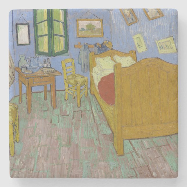 Porta-copo De Pedra Vincent Van Gogh Bedroom Painting (Frente)
