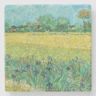 Porta-copo De Pedra Vincent van Gogh - Campo com Íris perto de Arles