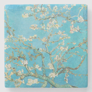 Porta-copo De Pedra Vincent van Gogh - Flor de Amendoeira