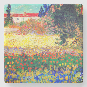 Porta-copo De Pedra Vincent Van Gogh Flor Garden