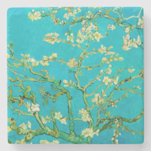 Porta-copo De Pedra Vincent van Gogh "Flores de amendoeira"