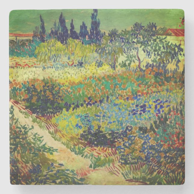 Porta-copo De Pedra Vincent Van Gogh Garden em Arles (Frente)