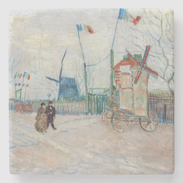 Porta-copo De Pedra Vincent van Gogh - Impasse des Deux Freres (Frente)