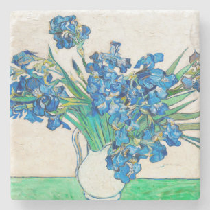 Porta-copo De Pedra Vincent van Gogh IRISES E portas copos ROSAS