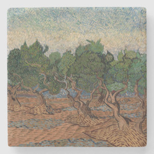 Porta-copo De Pedra Vincent van Gogh - Olive Grove