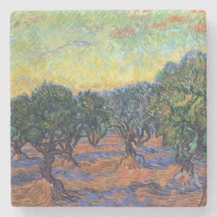 Porta-copo De Pedra Vincent Van Gogh Olive Grove Impressionismo Arte