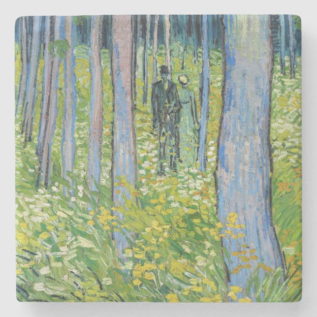 Porta-copo De Pedra Vincent van Gogh - Sub-Crescimento com Dois Número (Frente)