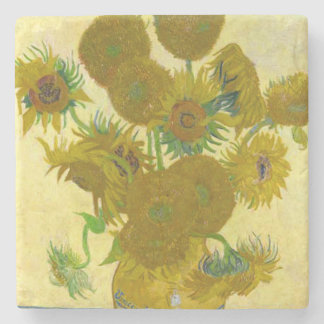 Porta-copo De Pedra Vincent Van Gogh Sunflower