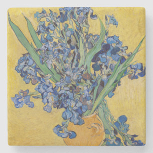 Porta-copo De Pedra Vincent van Gogh - Vaso com Íris