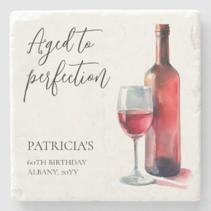 Porta-copo De Pedra Vinho Tinto Envelhecido à Perfeição Festa de Anive