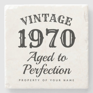 Porta-copo De Pedra Vintage 1970 Envelhecido até à perfeição diversão 