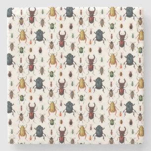 Porta-copo De Pedra Vintage Beetles