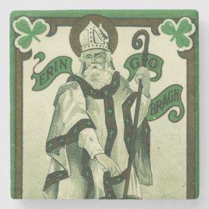 Porta-copo De Pedra Vintage - Erin Go Bragh - Saudações do Dia de São 