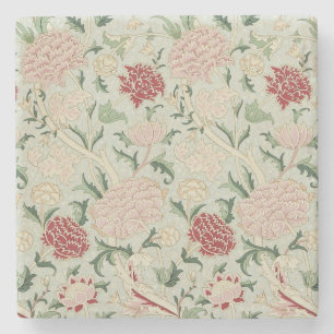 Porta-copo De Pedra Vintage floral do Pre-Raphaelite de William Morris