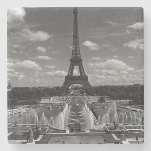 Porta-copo De Pedra Vintage França Paris Fontains Torre Eiffel