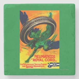 Porta-copo De Pedra Vintage real PosterEurope do cabo de Neumaticos