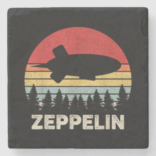 Porta-copo De Pedra Vintage Retro Zeppelin Camisa Dirigível