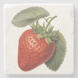 Porta-copo De Pedra Vintage Strawberry