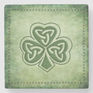 Porta-copo De Pedra Vintage trendage grundge Irish shamrock