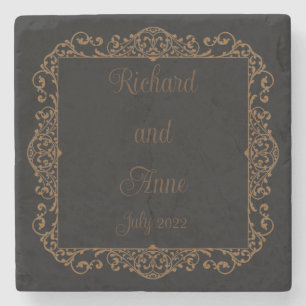 Porta-copo De Pedra Vintage Victorian Romantic Fairytale Weding
