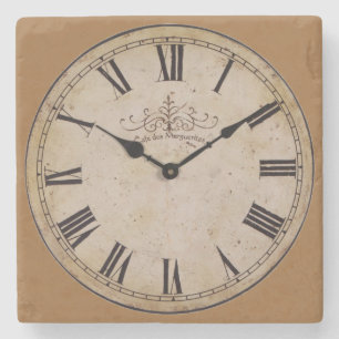 Porta-copo De Pedra Vintage Wall Clock