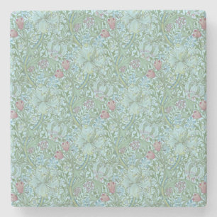 Porta-copo De Pedra Vintage William Morris Ouro Lily