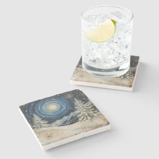 Porta-copo De Pedra Vintage Winter Christmas Escape