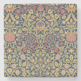 Porta-copo De Pedra Violeta Brilhante e Columbina (por William Morris)
