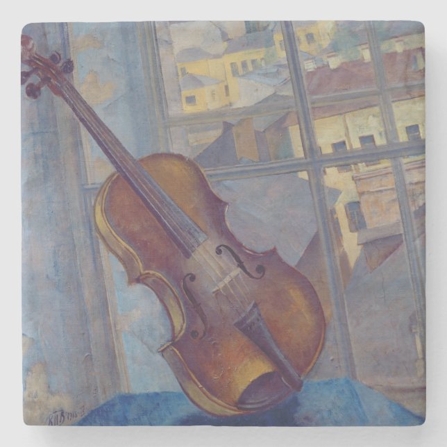Porta-copo De Pedra Violino, 1918 (Frente)
