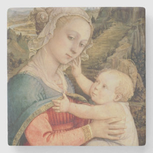 Porta-copo De Pedra Virgin e criança, c.1465