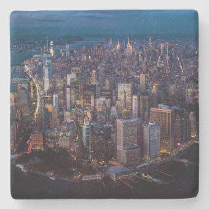 Porta-copo De Pedra Vista aérea de Manhattan