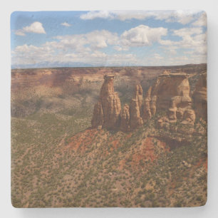 Porta-copo De Pedra Vista de Canyon Rim Trail no Colorado Monument