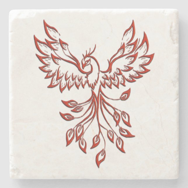 Porta-copo De Pedra Voo de A Phoenix (Frente)