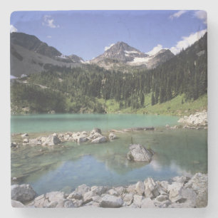 Porta-copo De Pedra WA, Okanogan NF, Lewis Lake e Black Peak