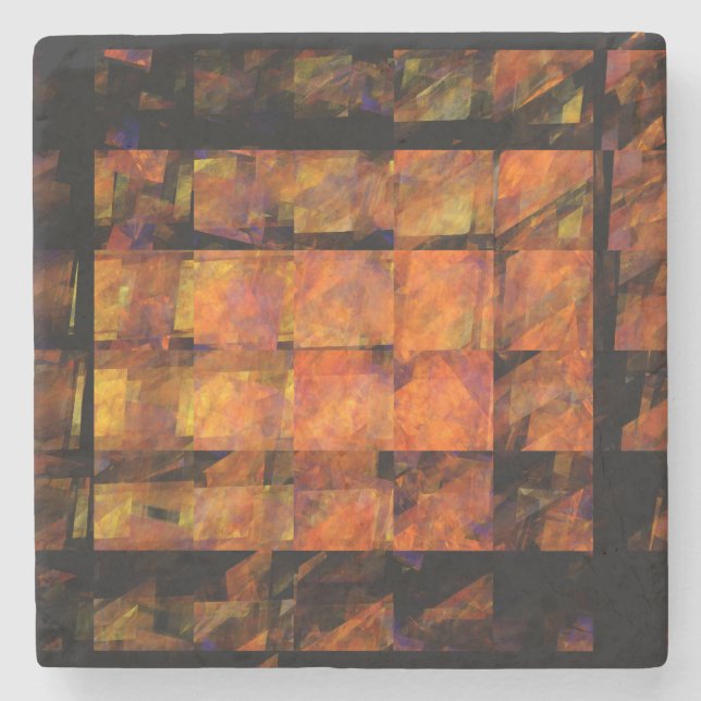 Porta-copo De Pedra Wall Abstrato Art (Frente)