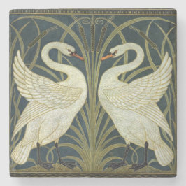 Porta-copo De Pedra Walter Crane Swan & Rush e Iris Vitoriano