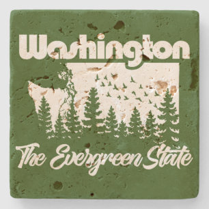 Porta-copo De Pedra Washington O Estado Evergreen