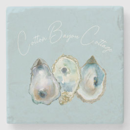 Porta-copo De Pedra Watercolor Oyster 