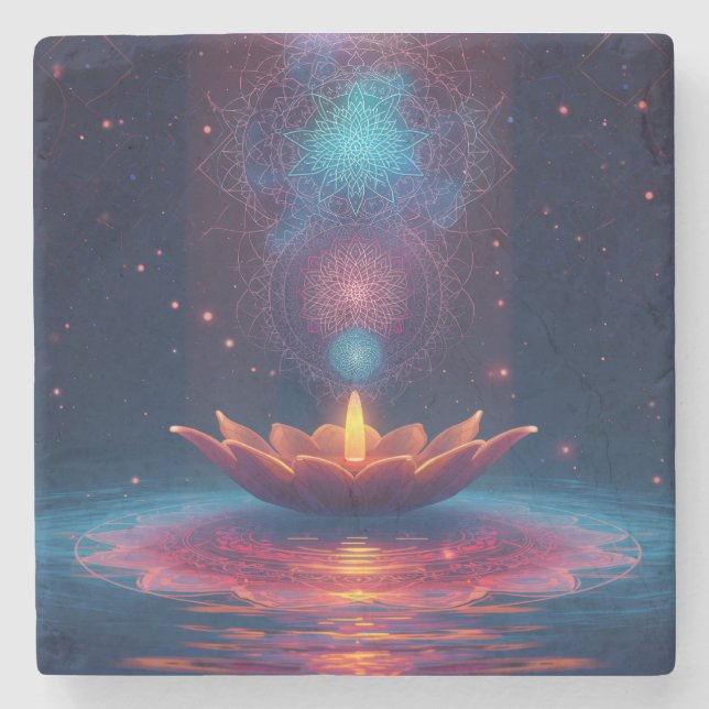 Porta-copo De Pedra Welness  (Frente)