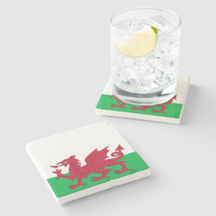 Porta-copo De Pedra Welsh Dragon ~ Flag of Wales