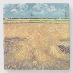 Porta-copo De Pedra Wheatfield com polias, 1888 de Vincent van Gogh