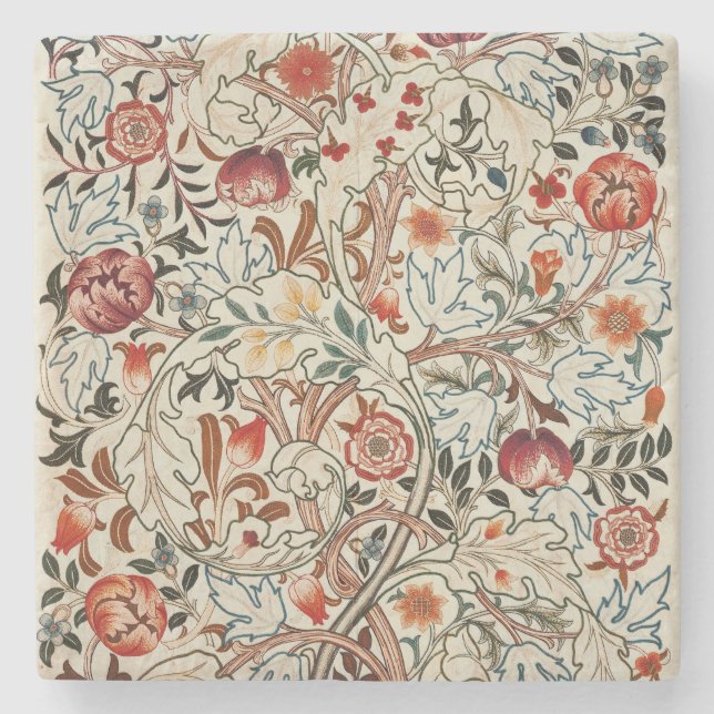 Porta-copo De Pedra William Morris Ancanthus Portiere Design (Frente)