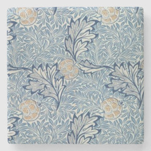 Porta-copo De Pedra William Morris Apple Fllower Design