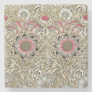Porta-copo De Pedra William Morris Corncockle Floral Vintage