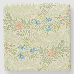 Porta-copo De Pedra William Morris Larkspur Padrão Floral