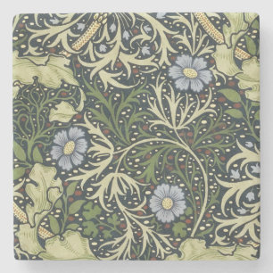 Porta-copo De Pedra William Morris Seaweed Pattern Floral Vintage Art