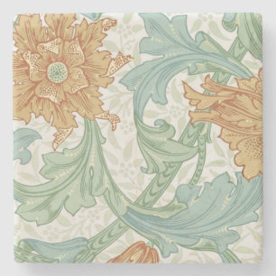 Porta-copo De Pedra William Morris Solteiro Stem Floral Patterno