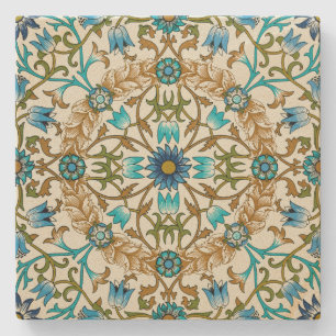 Porta-copo De Pedra William Morris Vintage Vine Wreath Patterno