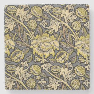 Porta-copo De Pedra William Morris Wey Floral Wallpaper